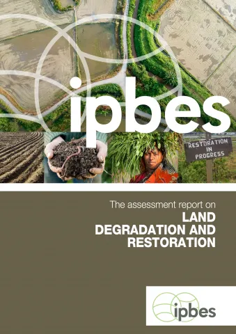 Cover of the assessment report on land degradation and restoration