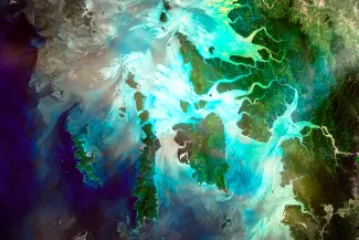 Earth satellite image