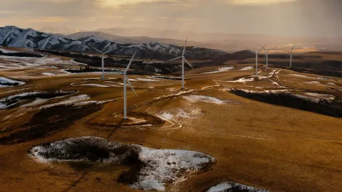 wind turbines in Idaho